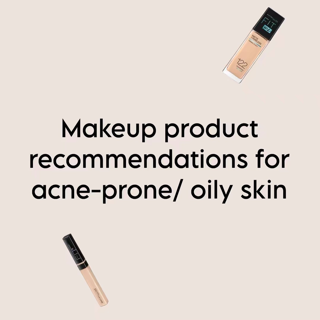 twxn tiktok post about makeup for acne prone and oily skin